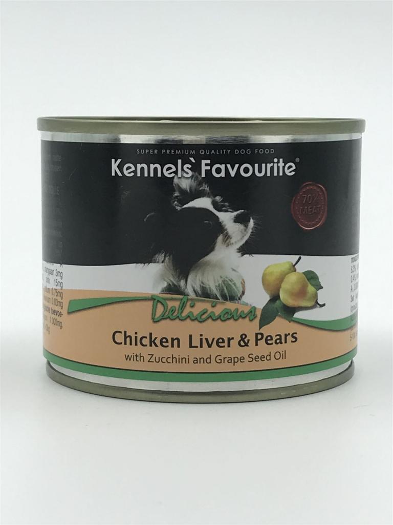 Kennels Favourit Chicken Liver&Pears 200gr