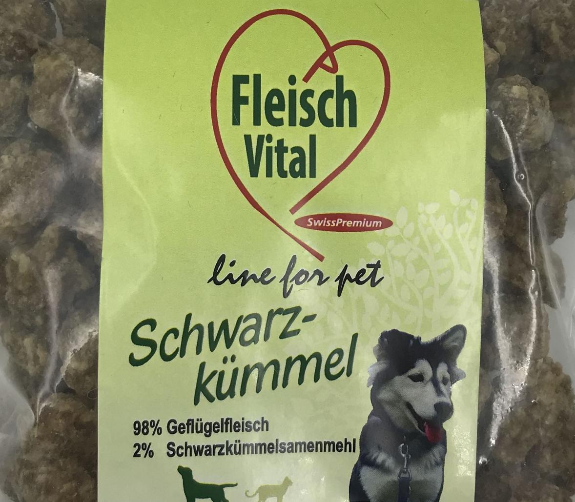 Fleisch Vital Geflügel mit 2% Schwarzkümmelöl 150gr